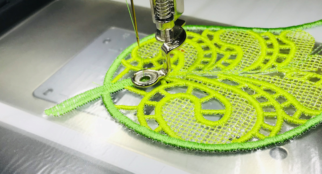 stitching lace