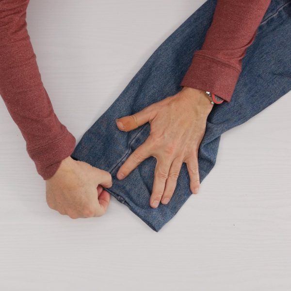 How to easily hem Jeans - hem ready to sew