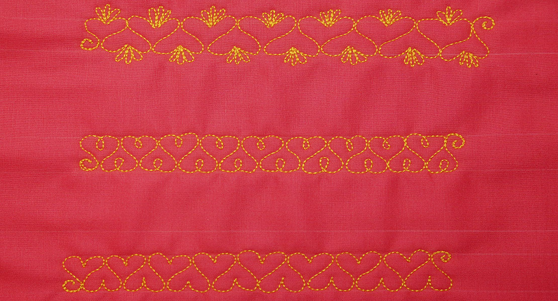 Free Motion Quilt Hearts in a Border BERNINA WeAllSew Blog Feature 1110x600