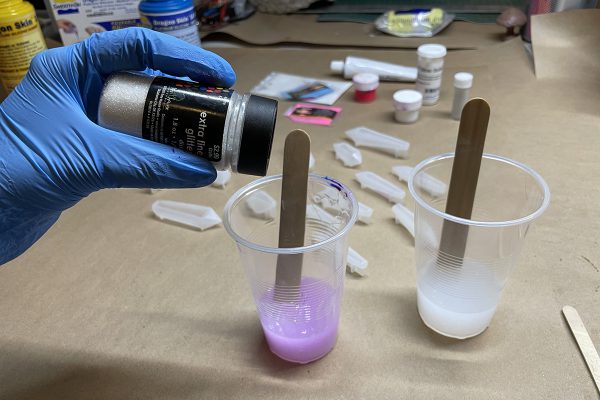 Silicone Embellishments: glitter