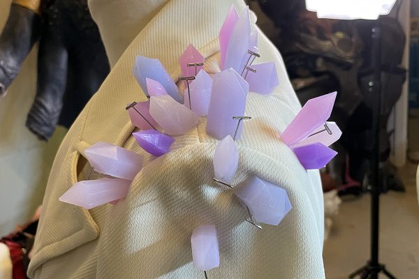 Silicone Embellishments: Glue Silicone Crystals to Jacket