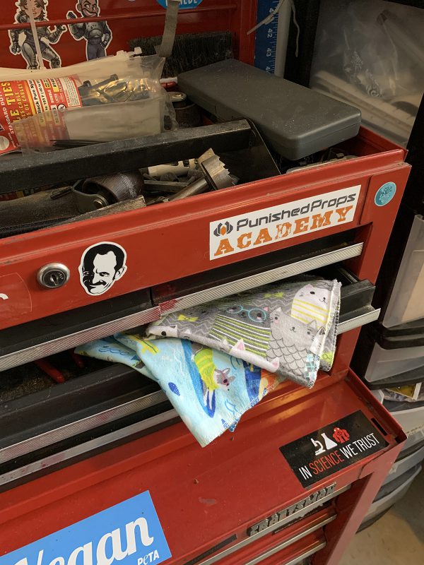 Reusable Towels Tutorial: Toolbox finished