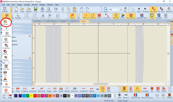 Multicolor Embroidery:Opening the design in the software