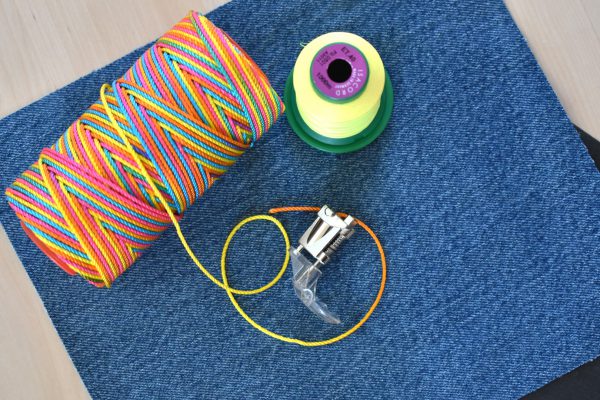 How To Make Patches with Free-motion Couching by Erika Mulvenna