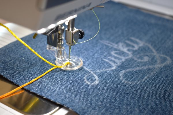 How To Make Patches with Free-motion Couching by Erika Mulvenna