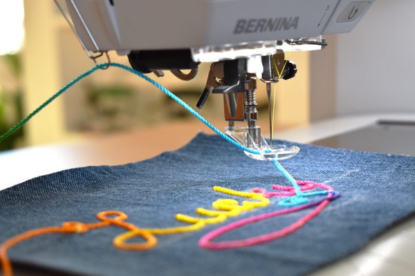 How To Make Patches with Free-motion Couching by Erika Mulvenna