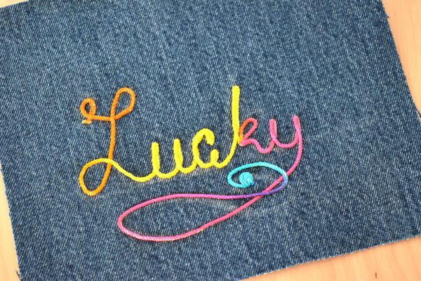How To Make Patches with Free-motion Couching by Erika Mulvenna