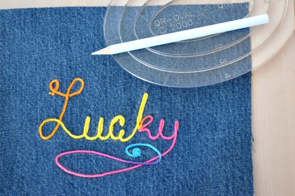 How To Make Patches with Free-motion Couching by Erika Mulvenna