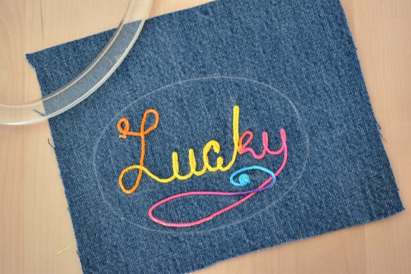 How To Make Patches with Free-motion Couching by Erika Mulvenna