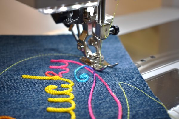 How To Make Patches with Free-motion Couching by Erika Mulvenna