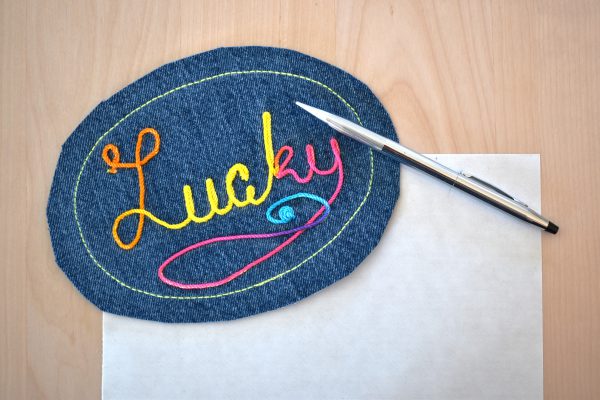 How To Make Patches with Free-motion Couching by Erika Mulvenna