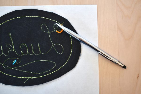 How To Make Patches with Free-motion Couching by Erika Mulvenna