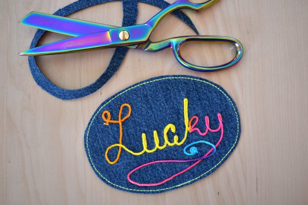 How To Make Patches with Free-motion Couching by Erika Mulvenna