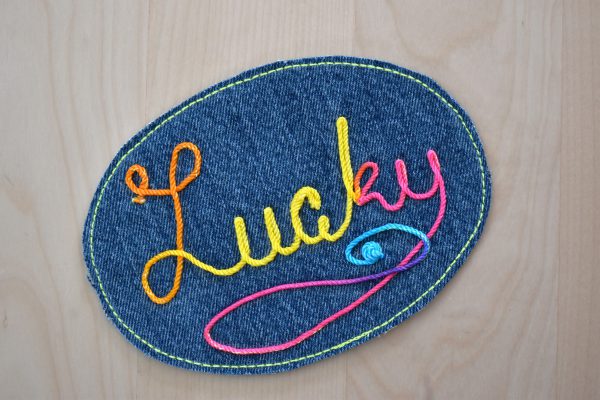 How To Make Patches with Free-motion Couching by Erika Mulvenna