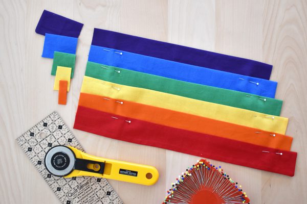 Rainbow Door Hanger by Erika Mulvenna for WeAllSew