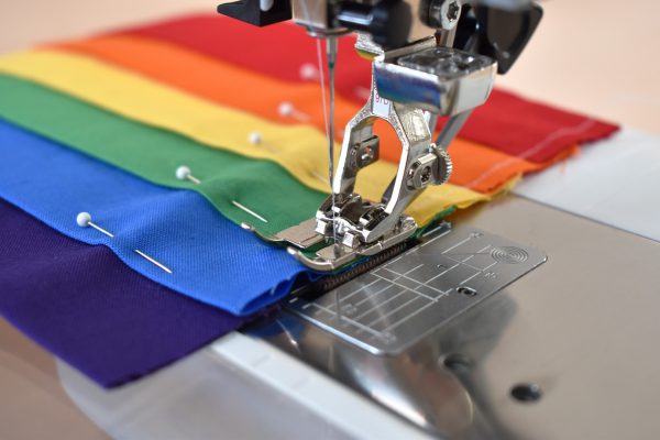 Rainbow Door Hanger by Erika Mulvenna for WeAllSew
