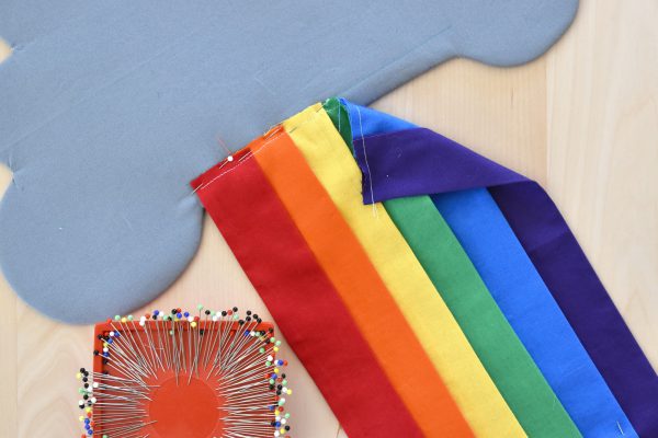 Rainbow Door Hanger by Erika Mulvenna for WeAllSew