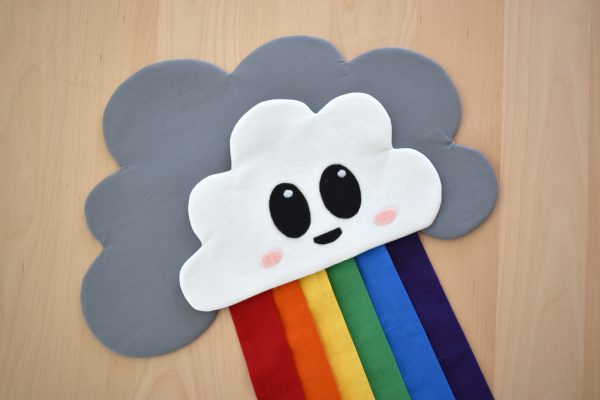 Rainbow Door Hanger by Erika Mulvenna for WeAllSew