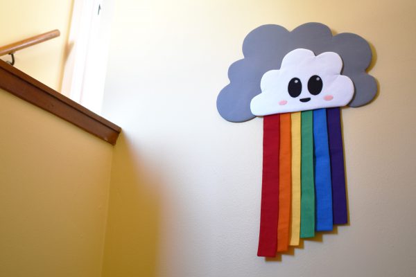 Rainbow Door Hanger by Erika Mulvenna for WeAllSew