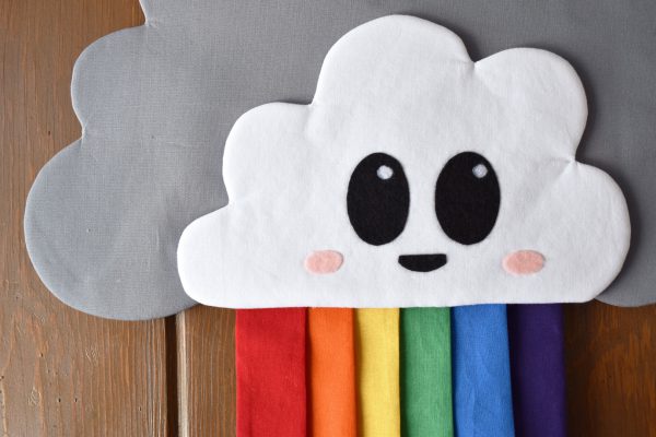 Rainbow Door Hanger by Erika Mulvenna for WeAllSew