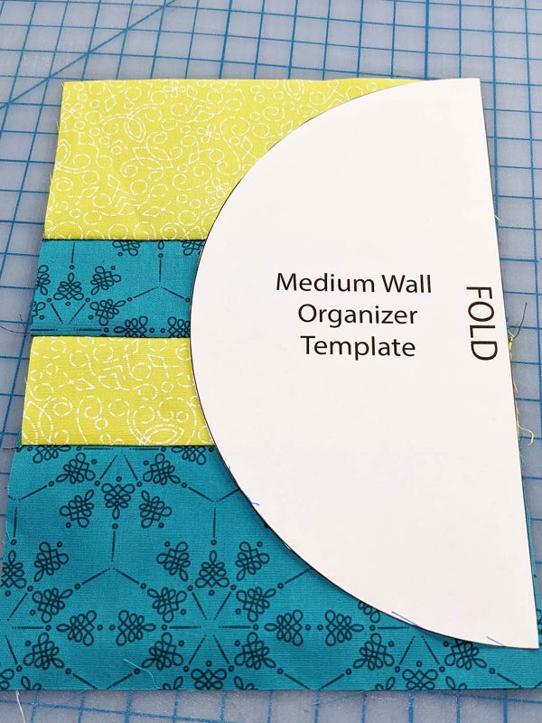 Wall Organizer Tutorial BERNINA 1200 x 1600_Trace Template on Pocket Med Organizer
