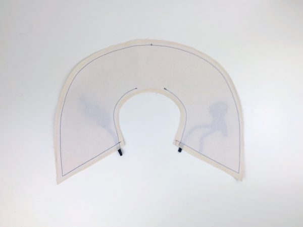 Detachable Collar Tutorial: Directional Stitching the outer curve of the collar