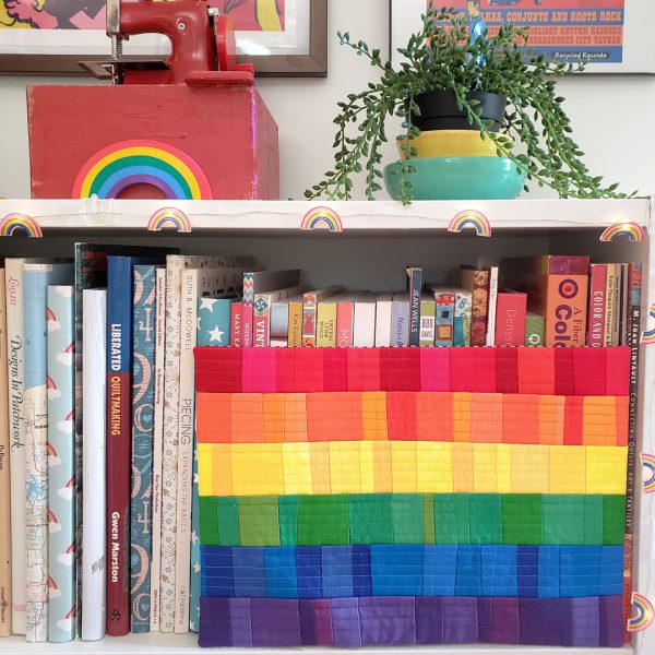 Pride Flag Mini Quilt Tutorial by Erika Mulvenna