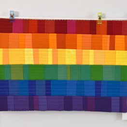 Pride Flag Mini Quilt Tutorial by Erika Mulvenna