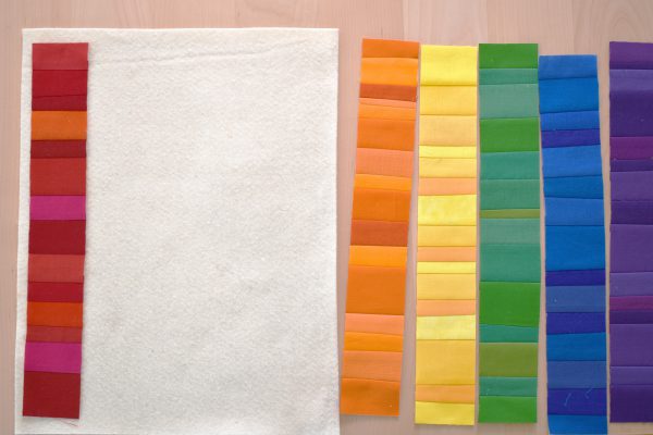 Pride Flag Mini Quilt Tutorial by Erika Mulvenna