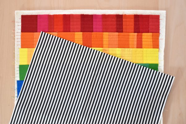 Pride Flag Mini Quilt Tutorial by Erika Mulvenna