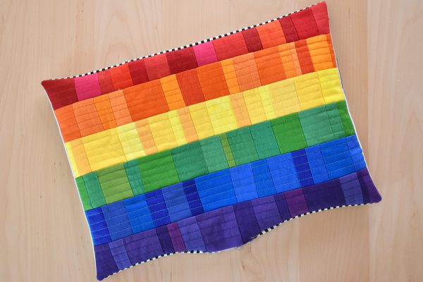 Pride Flag Mini Quilt Tutorial by Erika Mulvenna