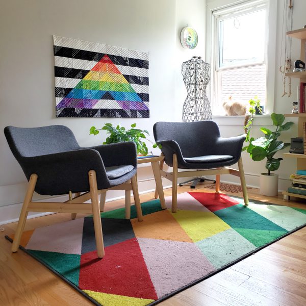 Straight Ally Pride Quilt Tutorial part 2 by Erika Mulvenna