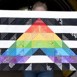 Straight Ally Pride Quilt Tutorial by Erika Mulvenna