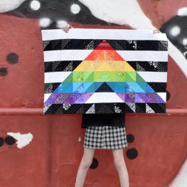 Straight Ally Pride Quilt Tutorial part 2 by Erika Mulvenna