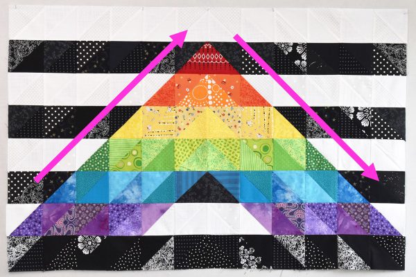 Straight Ally Pride Quilt Tutorial part 2 by Erika Mulvenna