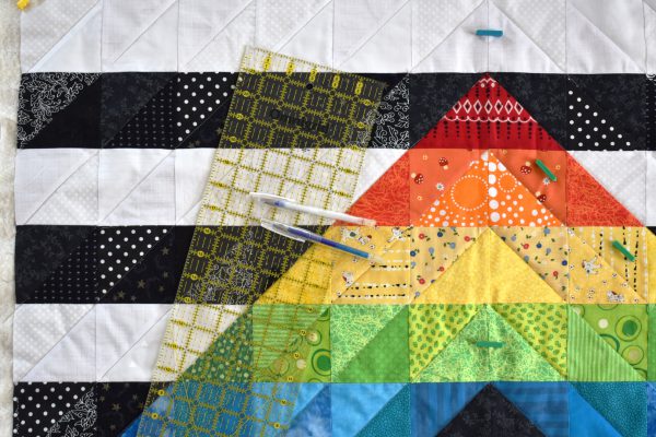 Straight Ally Pride Quilt Tutorial part 2 by Erika Mulvenna