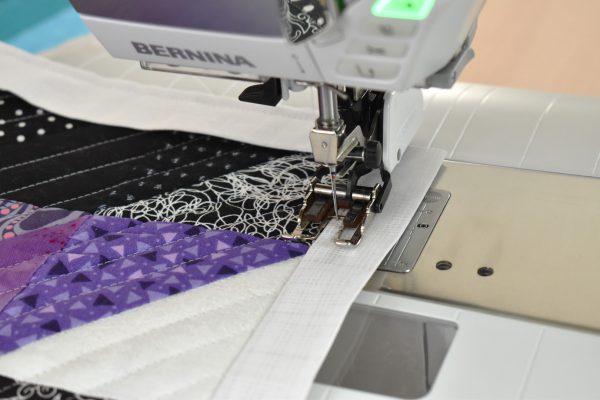 Stitching the facing strip