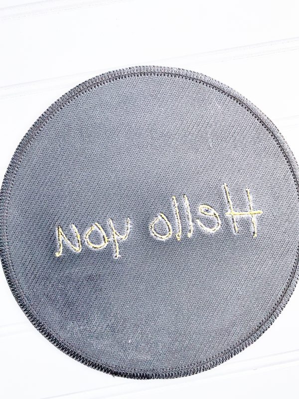 How to Embroider a Mouse Pad: Finish Product
