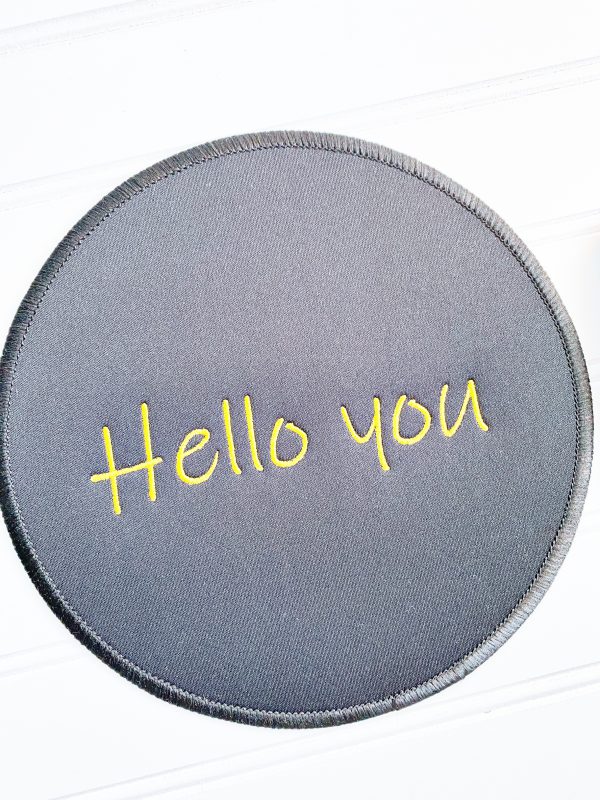 How to Embroider a Mouse Pad: Finish Product