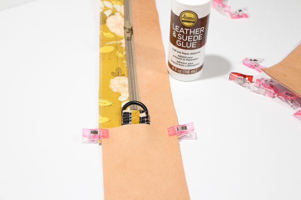Glueing Zipper Wrap Panel