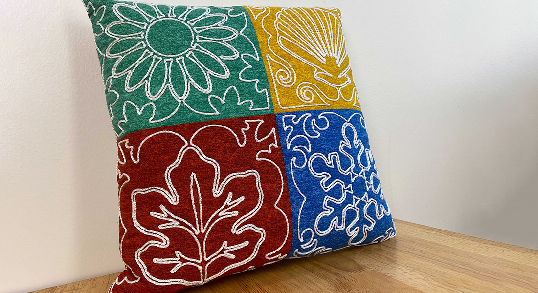 All Seasons Couched Pillow BERNINA WeAllSew Blog Feature 1100x600
