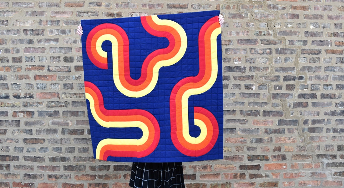 Curvy Lines Quilt Tutorial by Erika Mulvenna