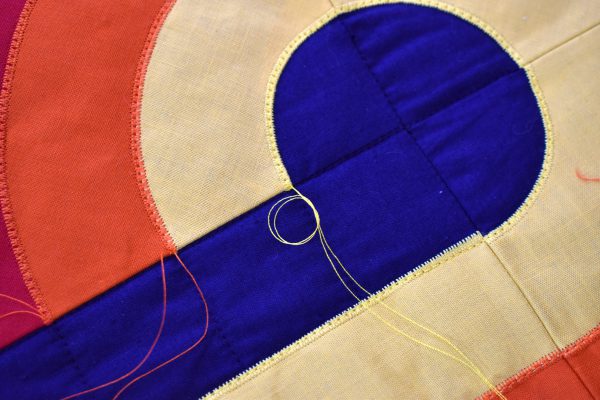 Insert video: start and stop sewing Curvy Lines Quilt for blog