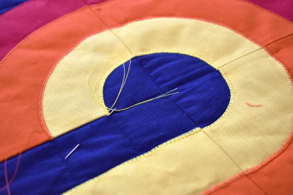 Insert video: start and stop sewing Curvy Lines Quilt for blog