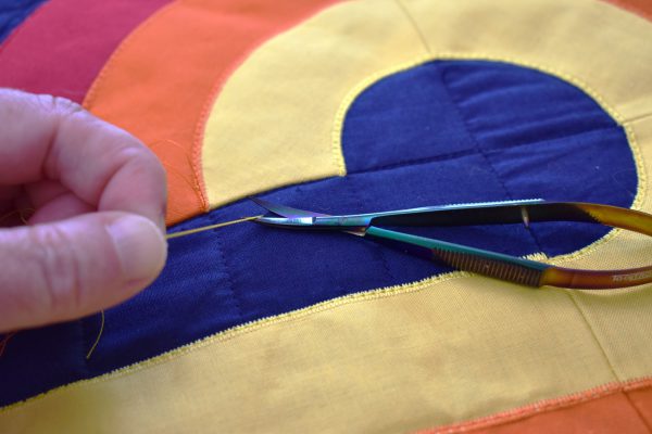 Insert video: start and stop sewing Curvy Lines Quilt for blog