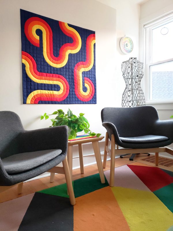 Curvy Lines Quilt Tutorial by Erika Mulvenna