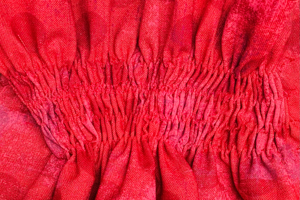elastic shirring