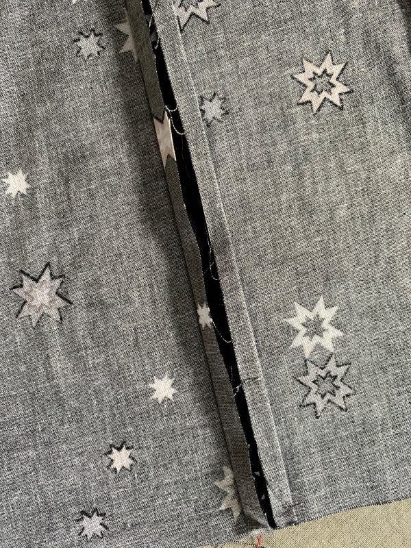 Seam Finishes Sampler Mock French Seams Step 3