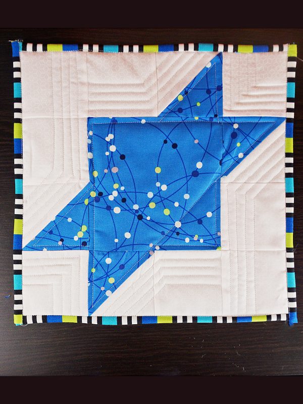 Star of David Hanukah Mug Rug
