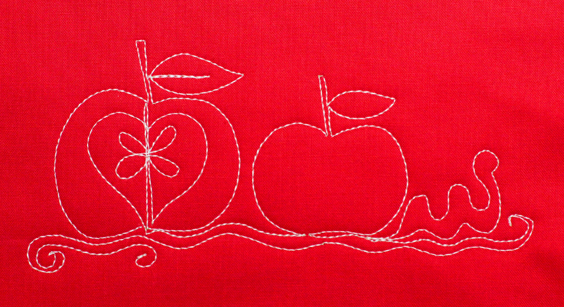 How to Free-motion Quilt an Apple Motif BERNINA WeAllSew Blog Slider 1100x600